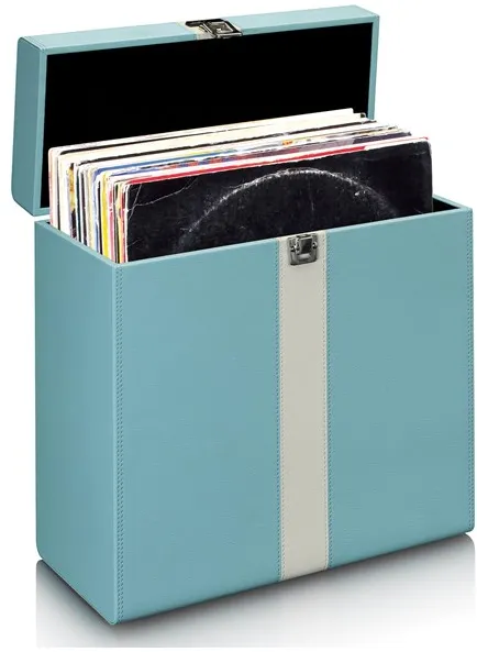 Lenco TTA-300BUWH - Record Storage Suitcase - Pladespiller Blå