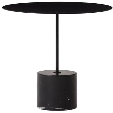 Wendelbo Calibre Sidebord Lavt Sort/Sort Marmor