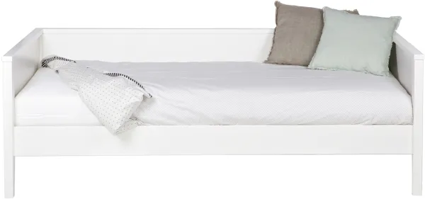 Nikki, Sofaseng, hvid, H73x100x208 cm, fyrretræ